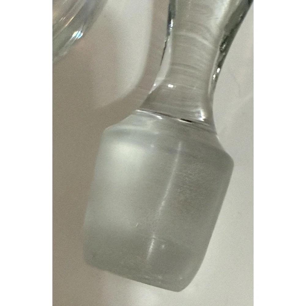 Vintage Toscany Handblown Iridescent Decanter Genie Bottle With Stopper 15